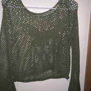 Olive Green Knit Sweater